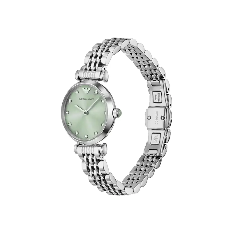 Emporio Armani Classic Light Green Dial Ladies Watch- AR11667